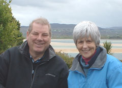 Jack and Beryl Hanvey greeted folk at the Belfast City Hall on 13 March 2010